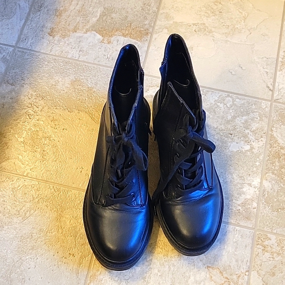 Black ankle boots